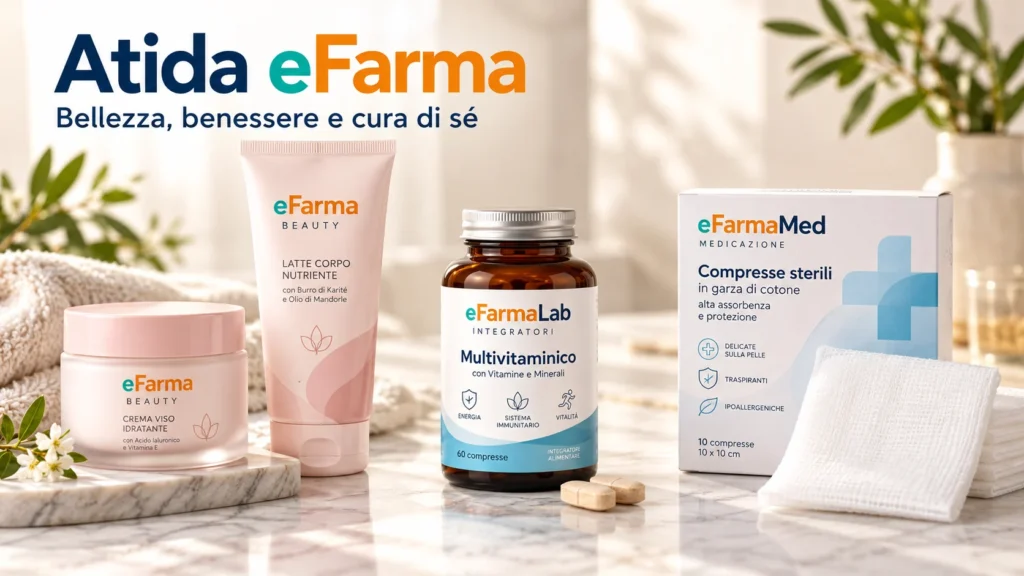 Prodotti Atida eFarma per bellezza, benessere e cura personale